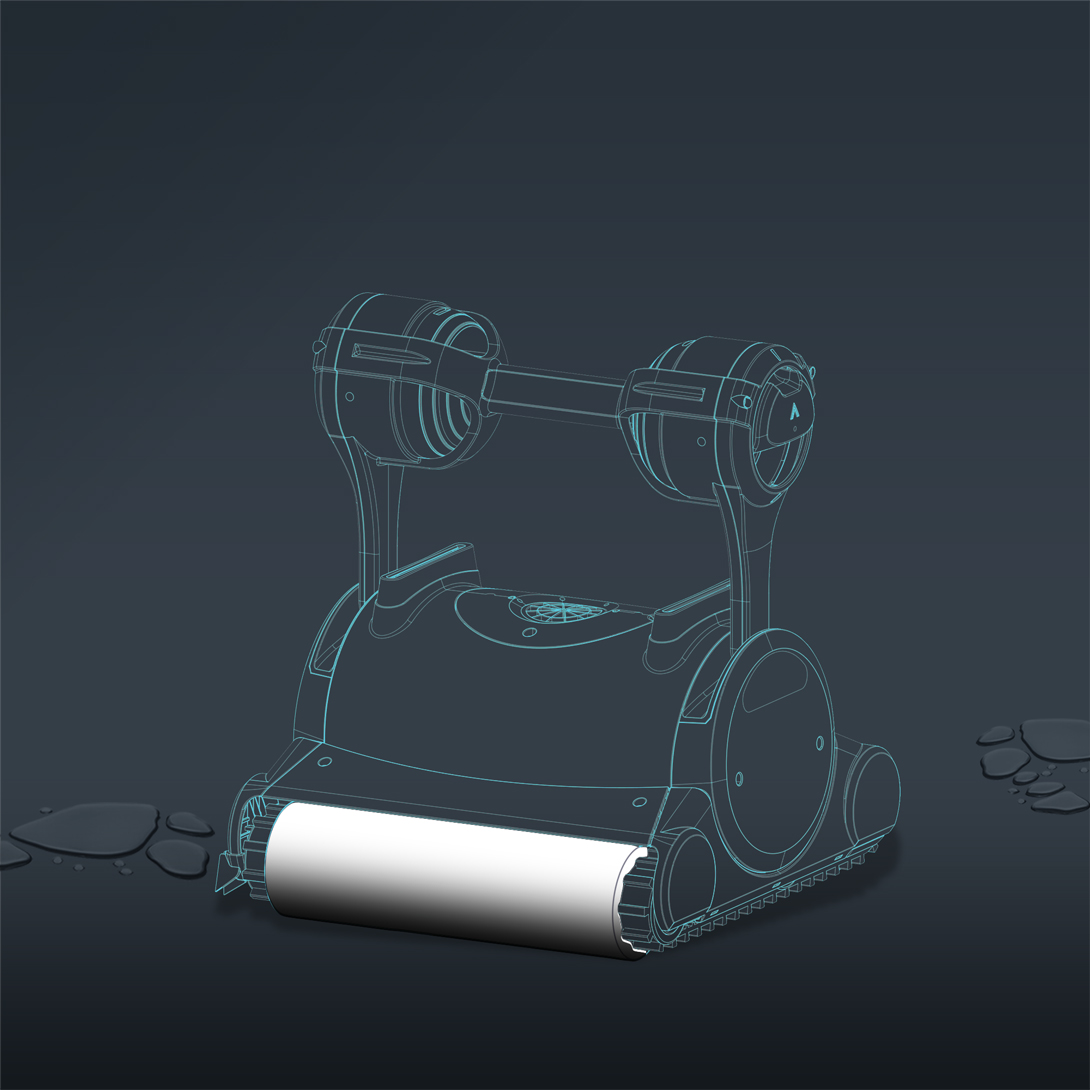 Canebo Bürste 315mm lang, für Poolroboter Dolphin F40