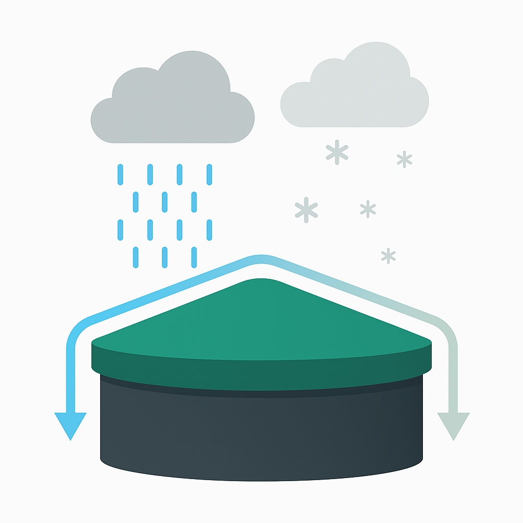 Bild von Plane unter Witterung