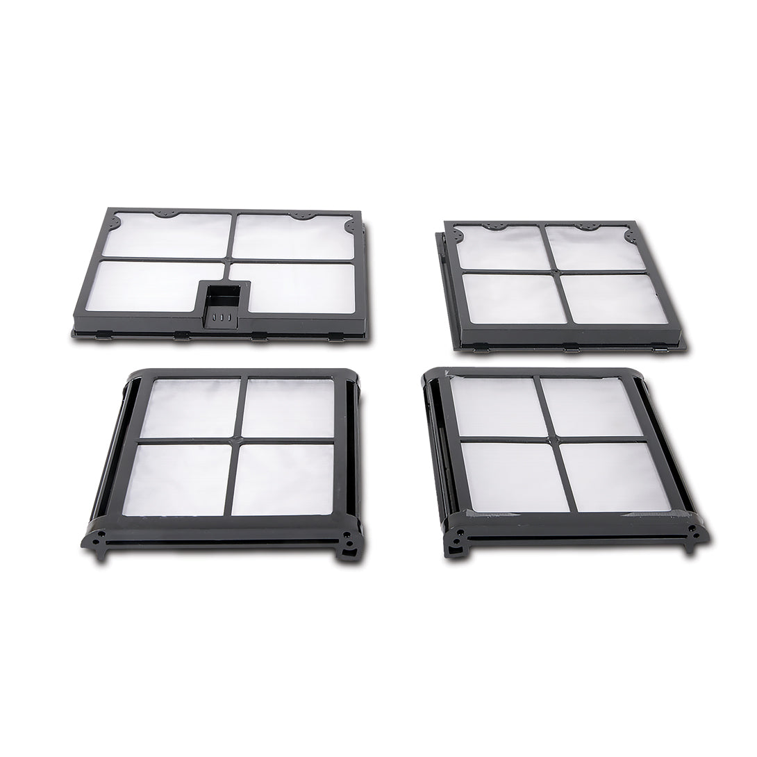 Bild von vier Filterelementen für Filterkorb, Ersatzteil für Maytronics Poolroboter 9991468