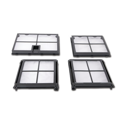 Bild von vier Filterelementen für Filterkorb, Ersatzteil für Maytronics Poolroboter 9991468