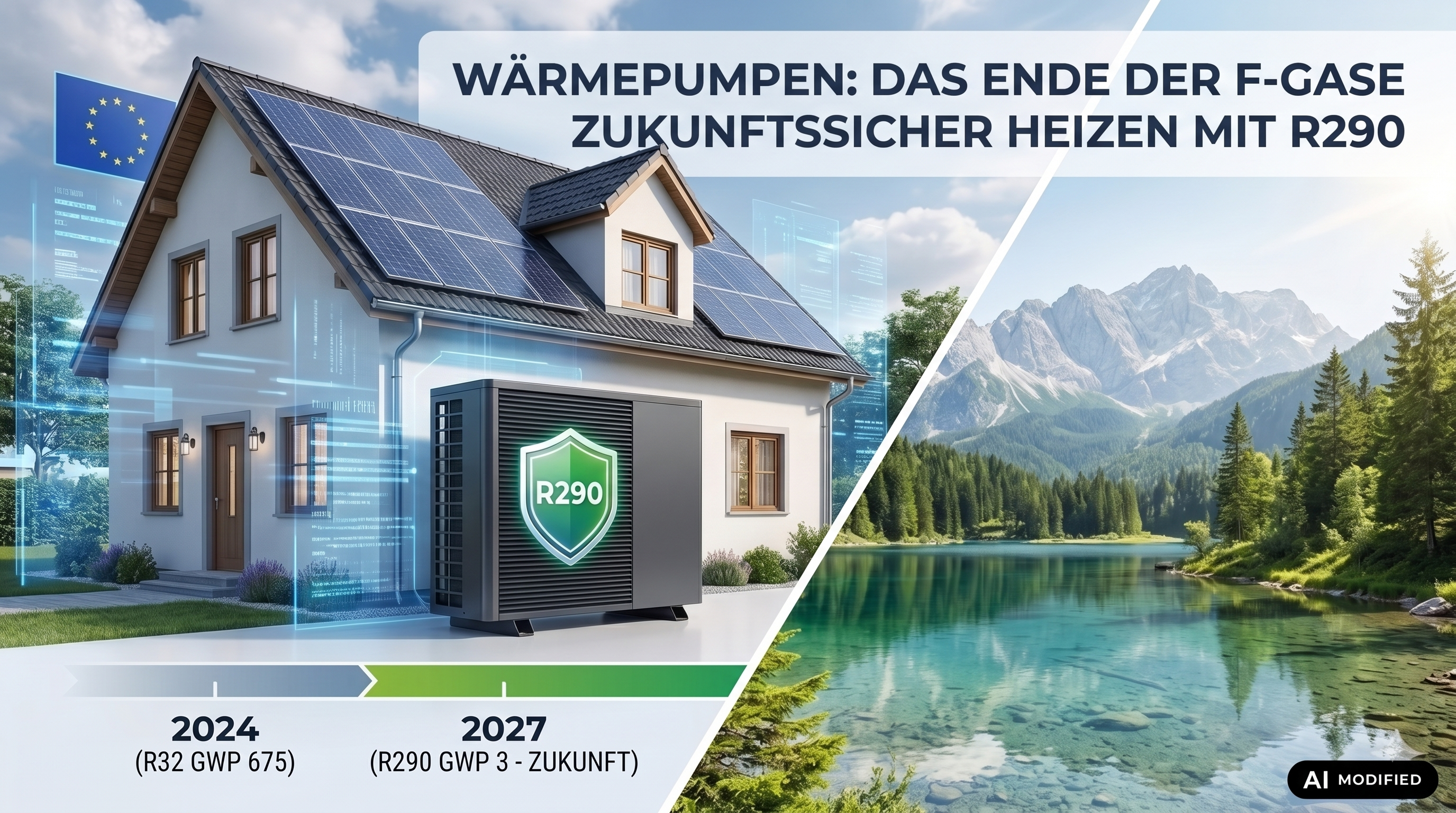 Titelbild zum Blog F-Gase, AI Modified
