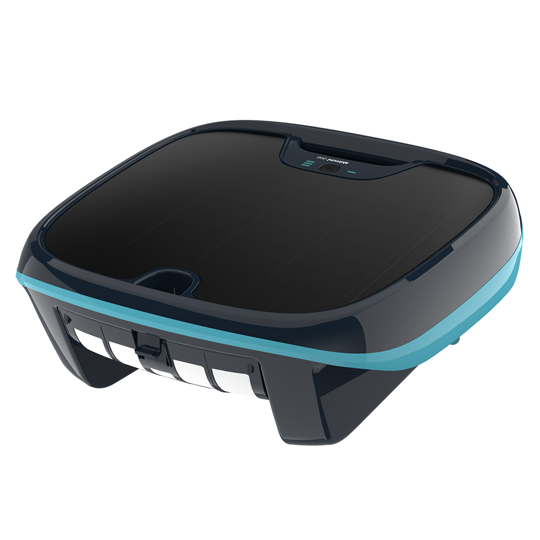 Bild vom Oberflächen Poolroboter Dolphin Skimmi 200 von Maytronics mit Solar-Panel