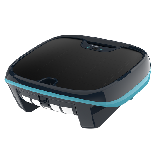 Bild vom Oberflächen Poolroboter Dolphin Skimmi 200 von Maytronics mit Solar-Panel