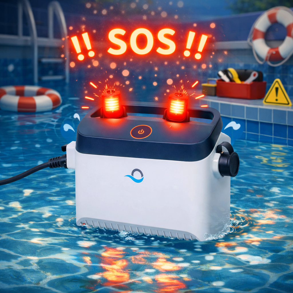 Bild von einem blinkenden roten Netzteil