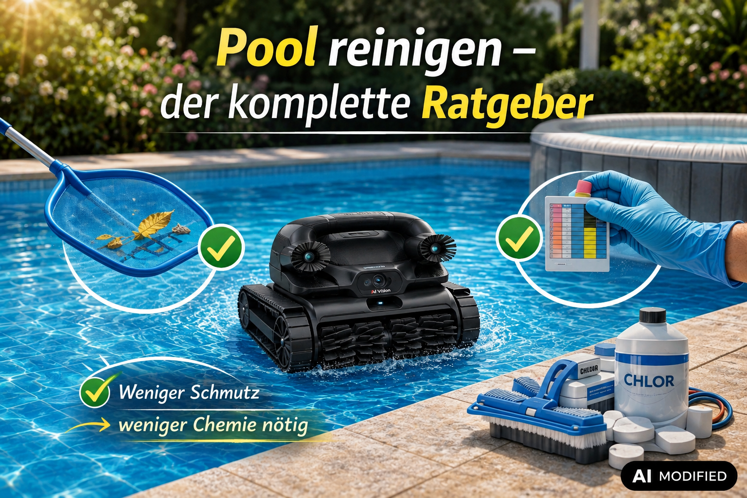 Titelbild vom Blot Pool reinigen der komplette Ratgeber, AI Modified