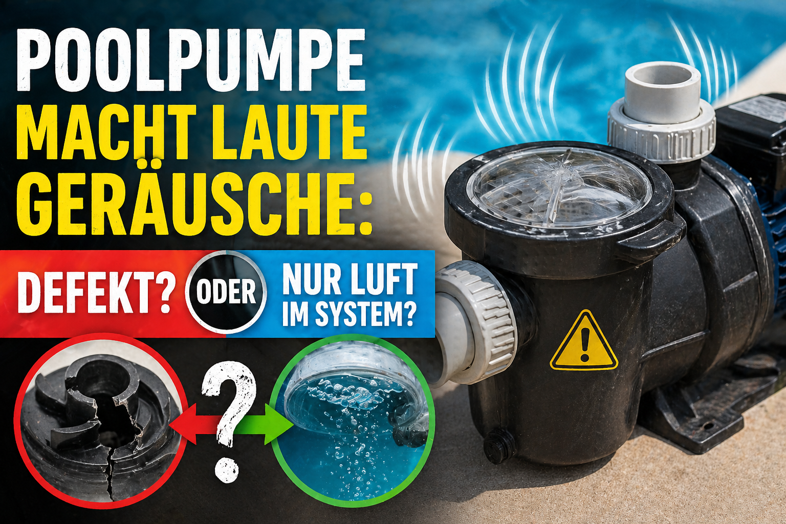 Bild zum Thumbnail , Poolpumpe macht Geräusche