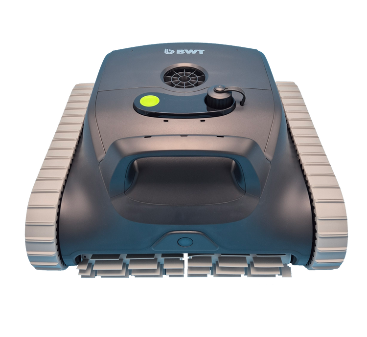 Poolroboter BWT ES Nano Vorderseite mit Akku und App
