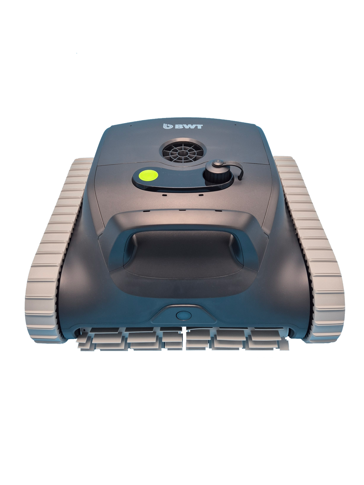 Poolroboter BWT ES Nano Vorderseite mit Akku und App
