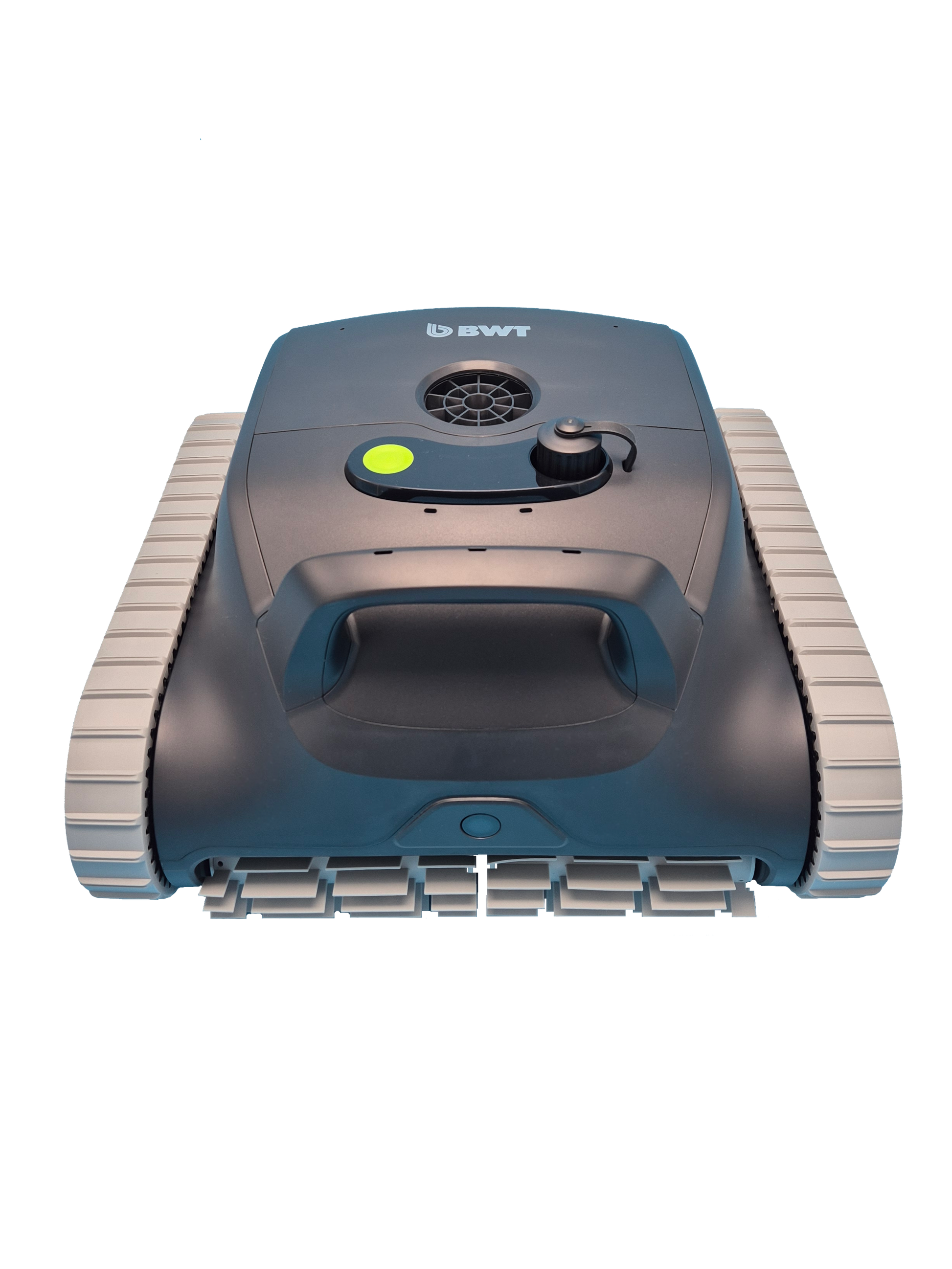Poolroboter BWT ES Nano Vorderseite mit Akku und App