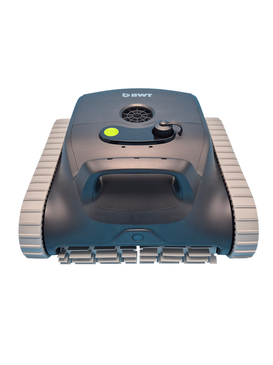 Poolroboter BWT ES Nano Vorderseite mit Akku und App