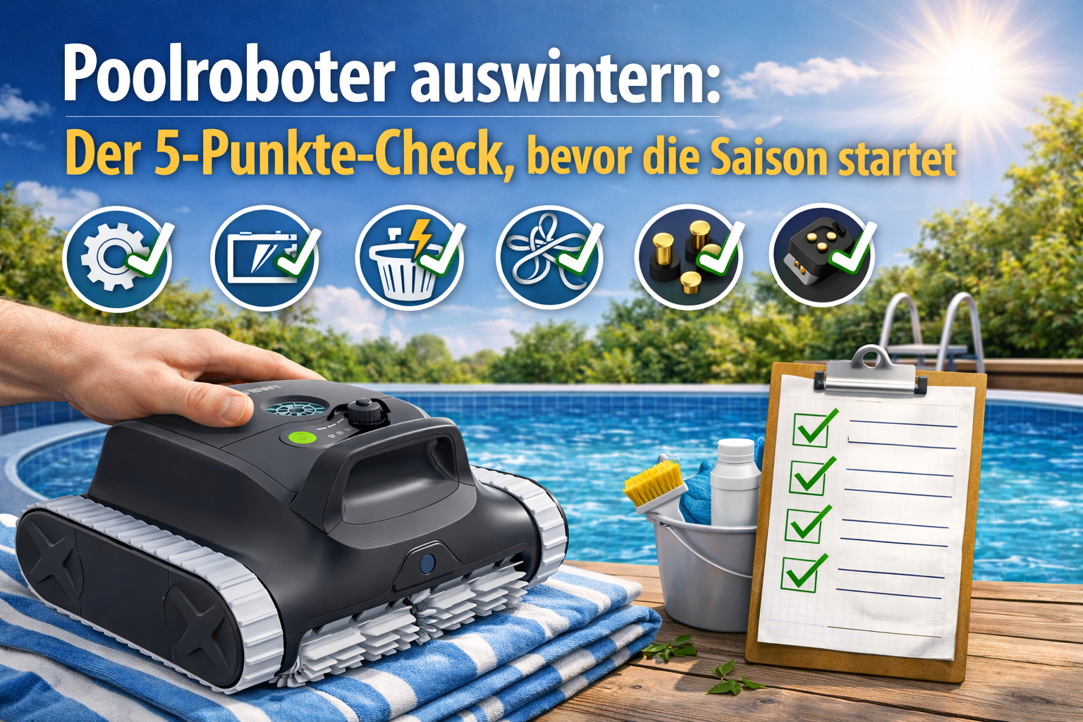 Bild vom Blog Titelbild Poolroboter auswintern