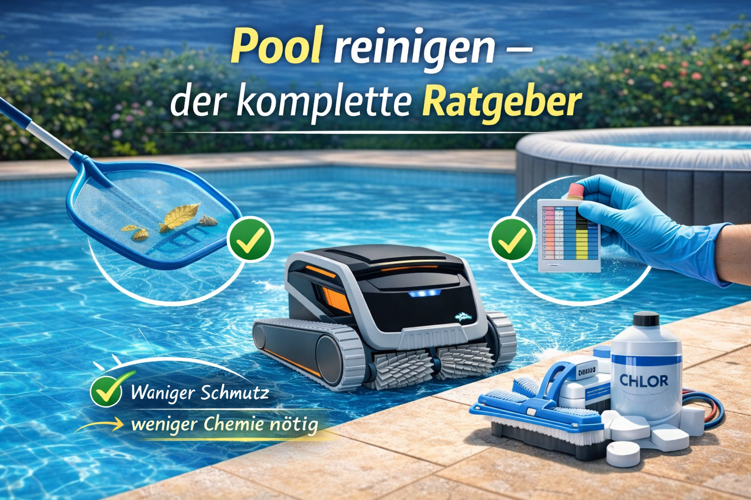 Pool reinigen - der komplette Ratgeber