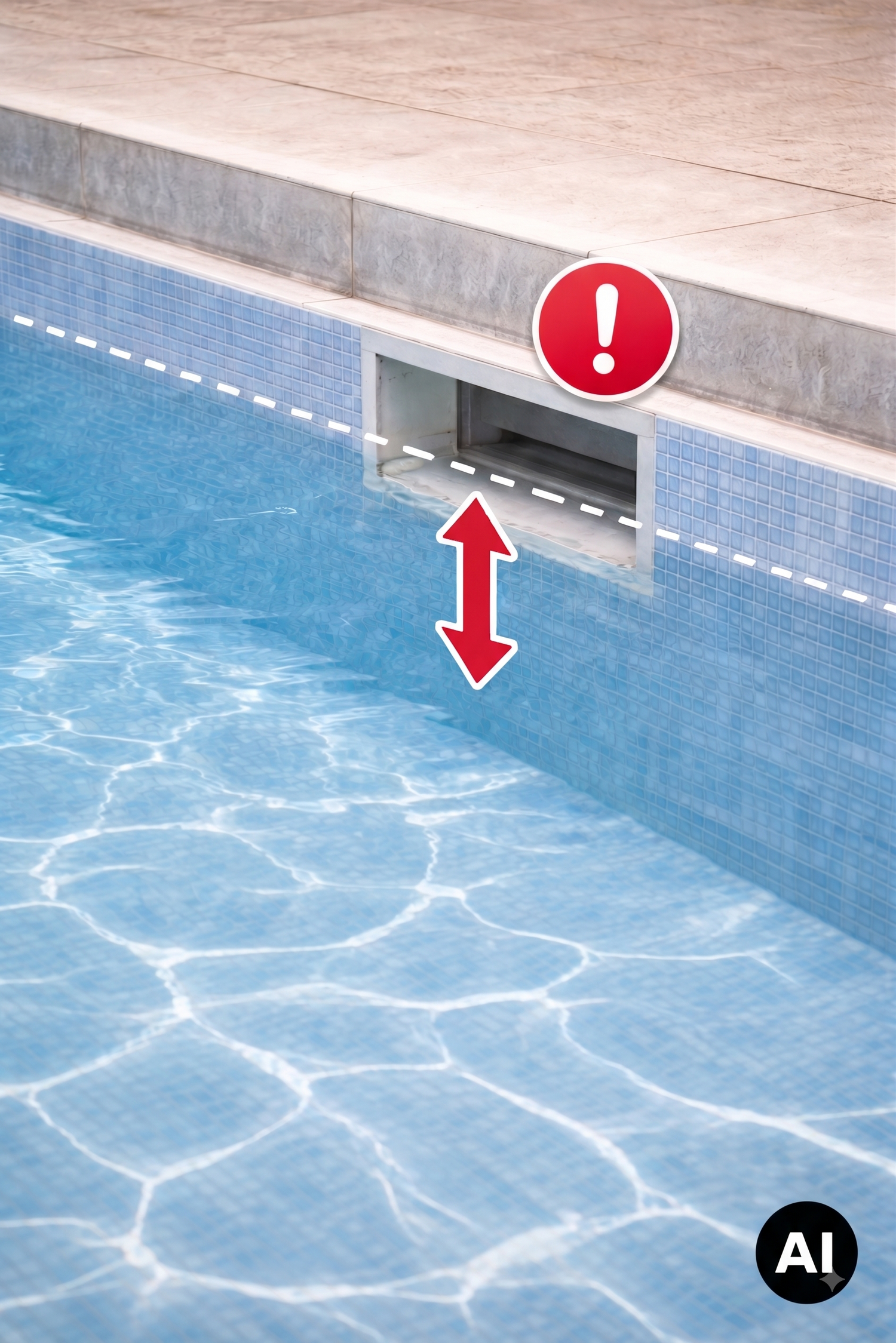 Bild zum Skimmer Wasserstand, AI Generated
