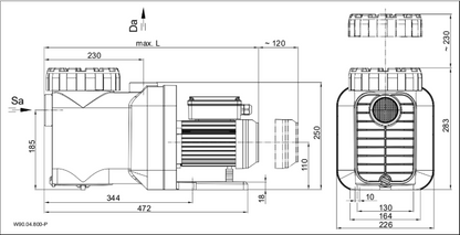 Speck Pumpe Maße 77023-77033