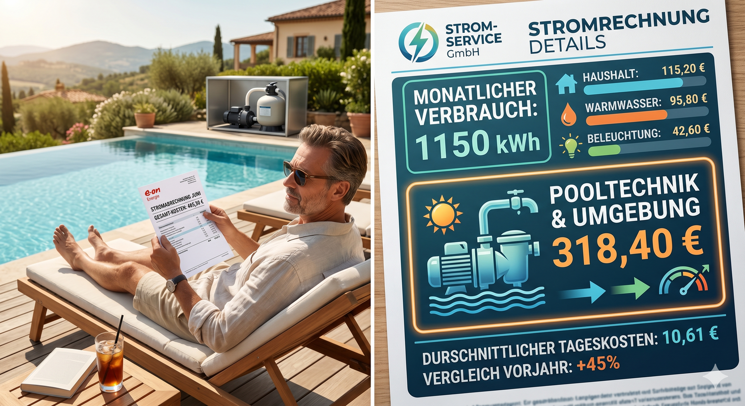Bild von einer erhöhten Stromrechnung