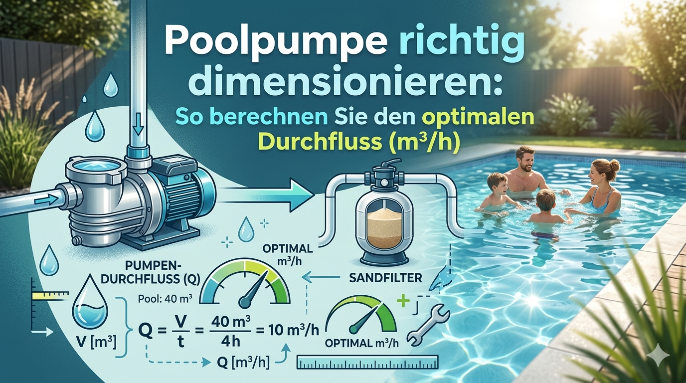Titelbild für Blog für Poolpumpe richtig dimensionieren