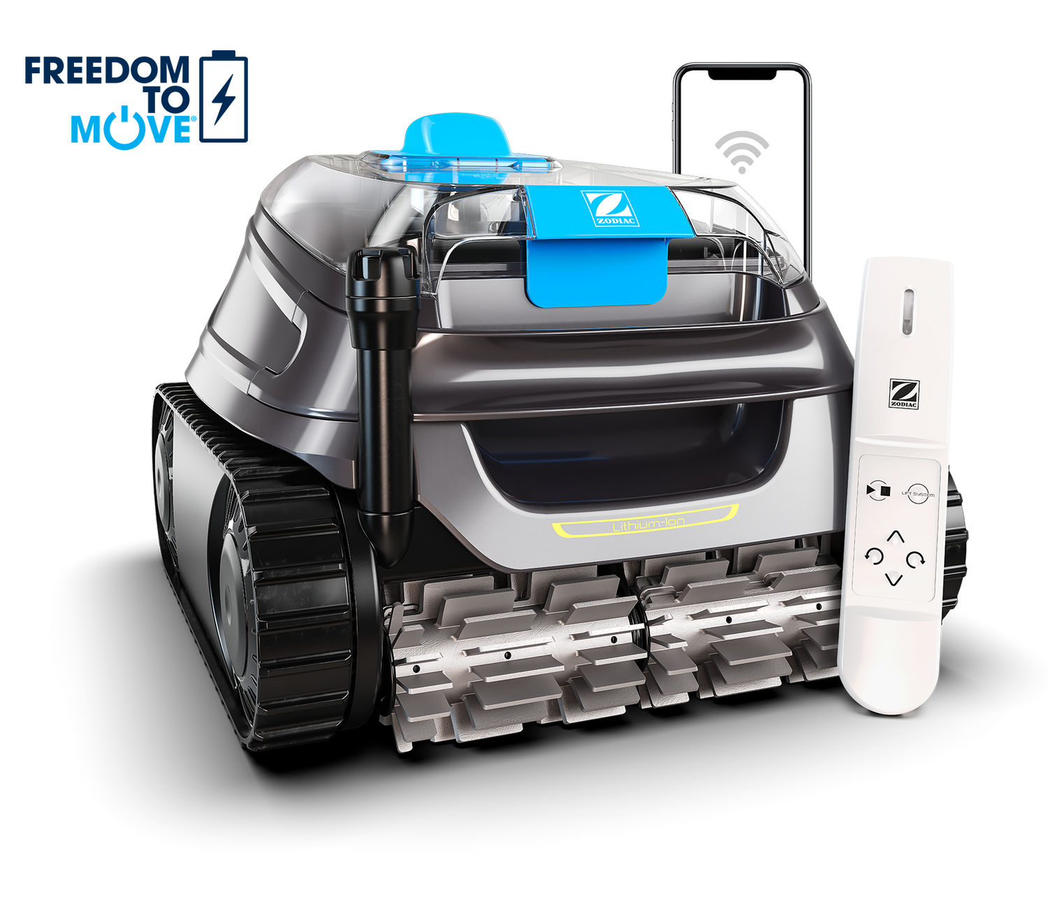 Zodiac Freedom Control+ mit Fernbedieung und App von vorne