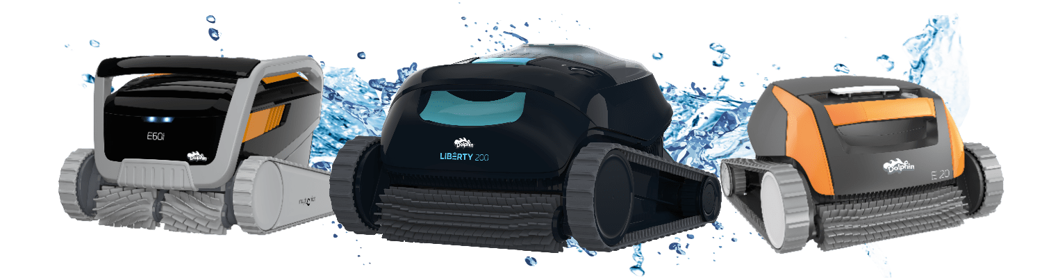 Testsieger Bild, mehrere Poolroboter von Maytronics